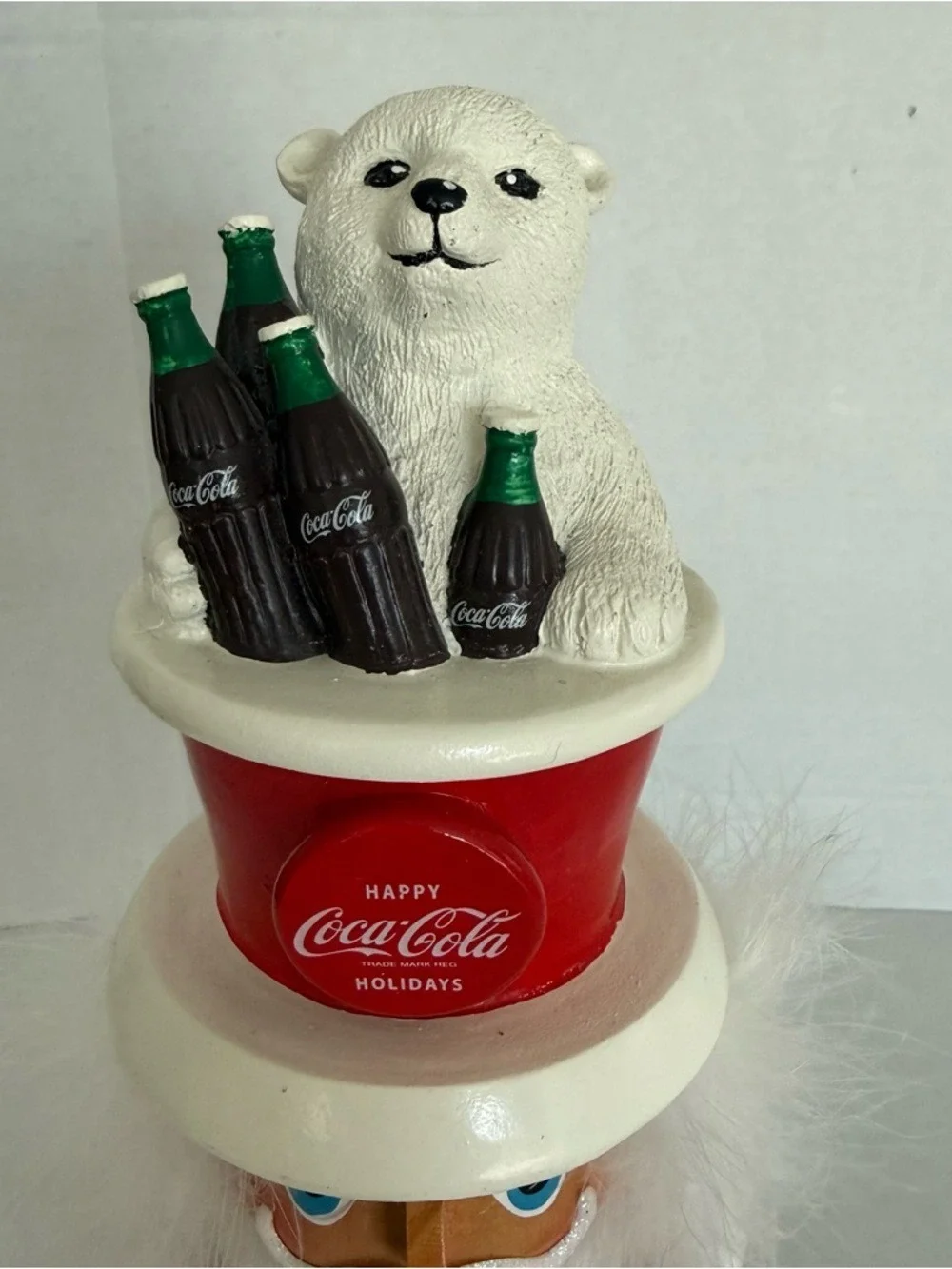Kurt Adler Coca-Cola Hollywood Nutcracker with Polar Bear Hat 15-Inch - Picture 5 of 17